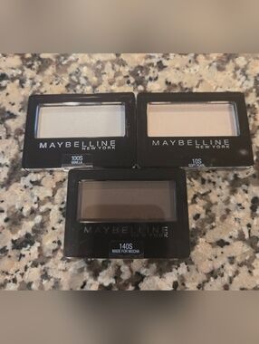 NWT Sealed Maybelline Eyeshadow Trio - Vanilla, Soft Pearl, Made for Mocha
